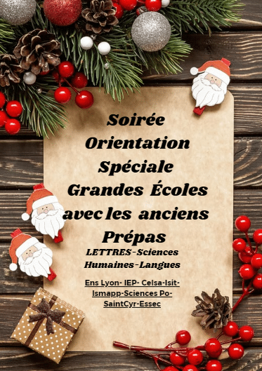 SOIRÉE ORIENTATION SPÉCIALE GRANDES ECOLES