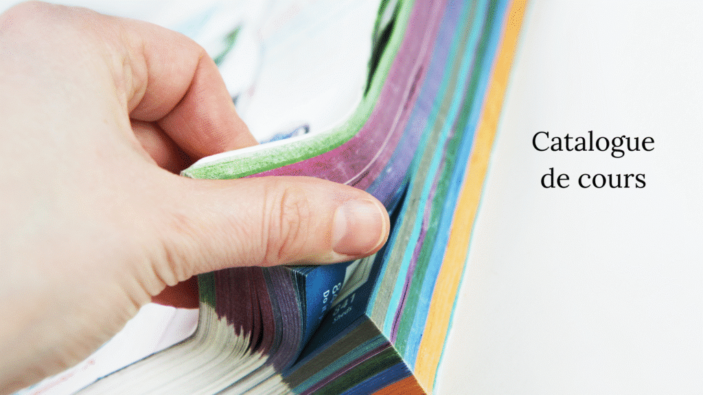 Catalogue de cours