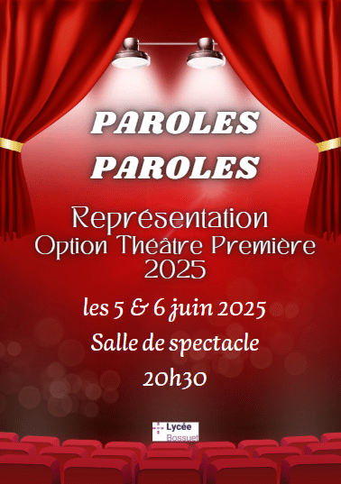 THÉÂTRE : PAROLES, PAROLES !