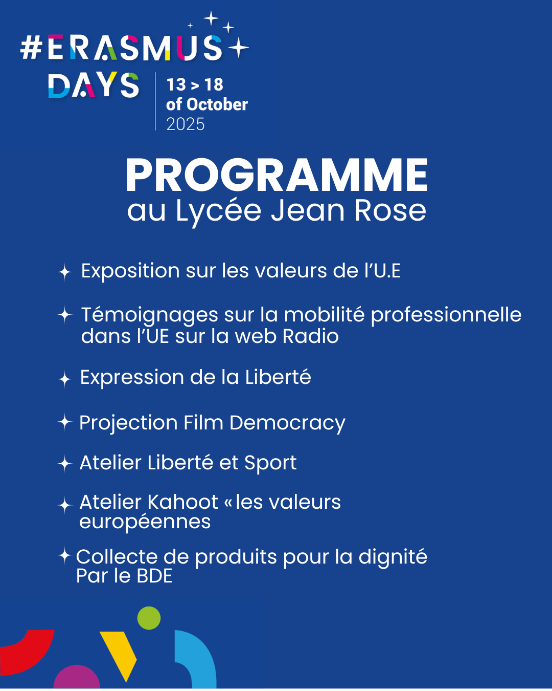 ERASMUS DAYS PROGRAMME 1