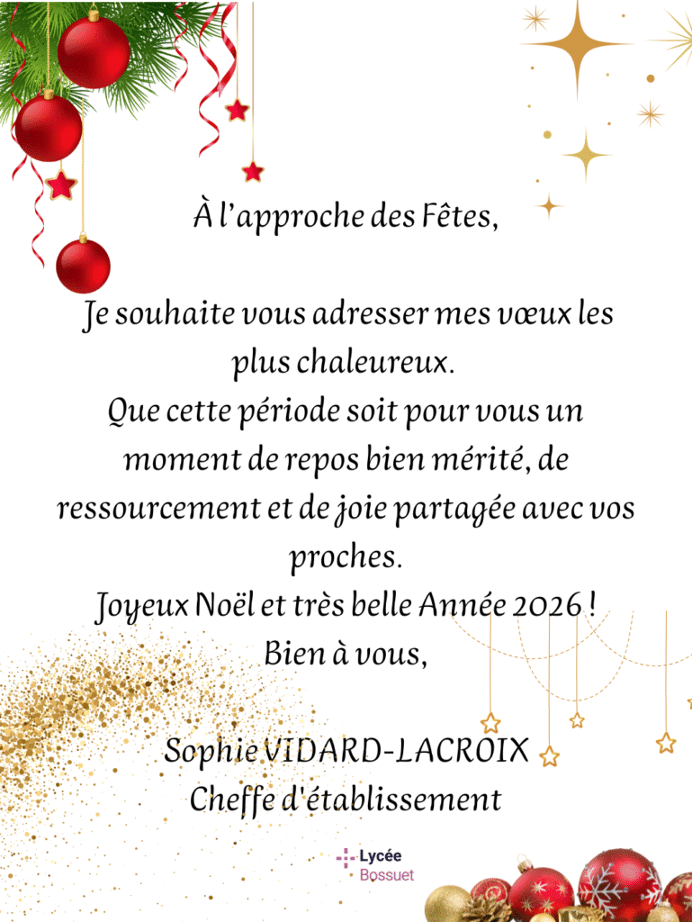 Menu de NOEL 1