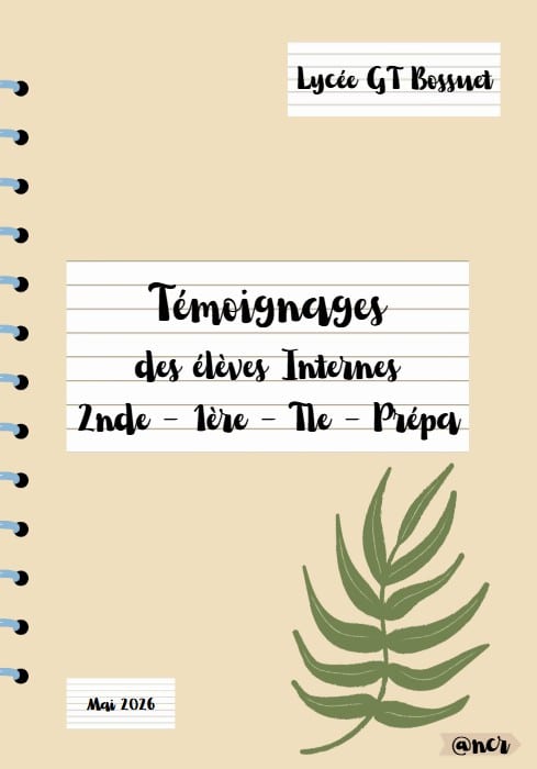LES INTERNES NOUS PARLENT DE L'INTERNAT